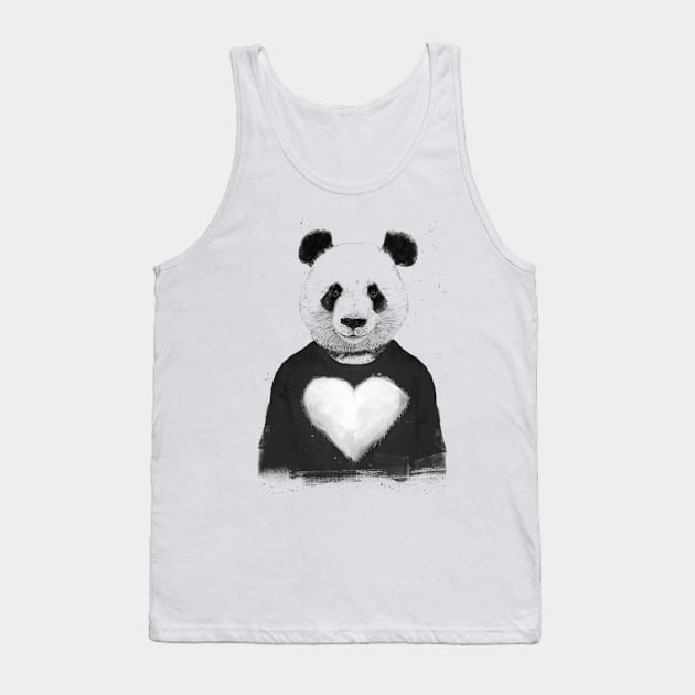 Lovely panda Tank Top by soltib